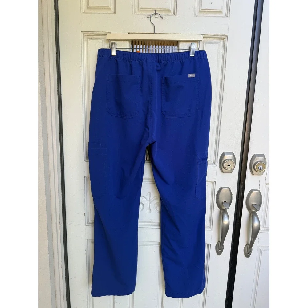 Figs Cairo Cargo Scrub Pants Mens  Deep Royal Blue 1000200R PO 9978 Size Large
